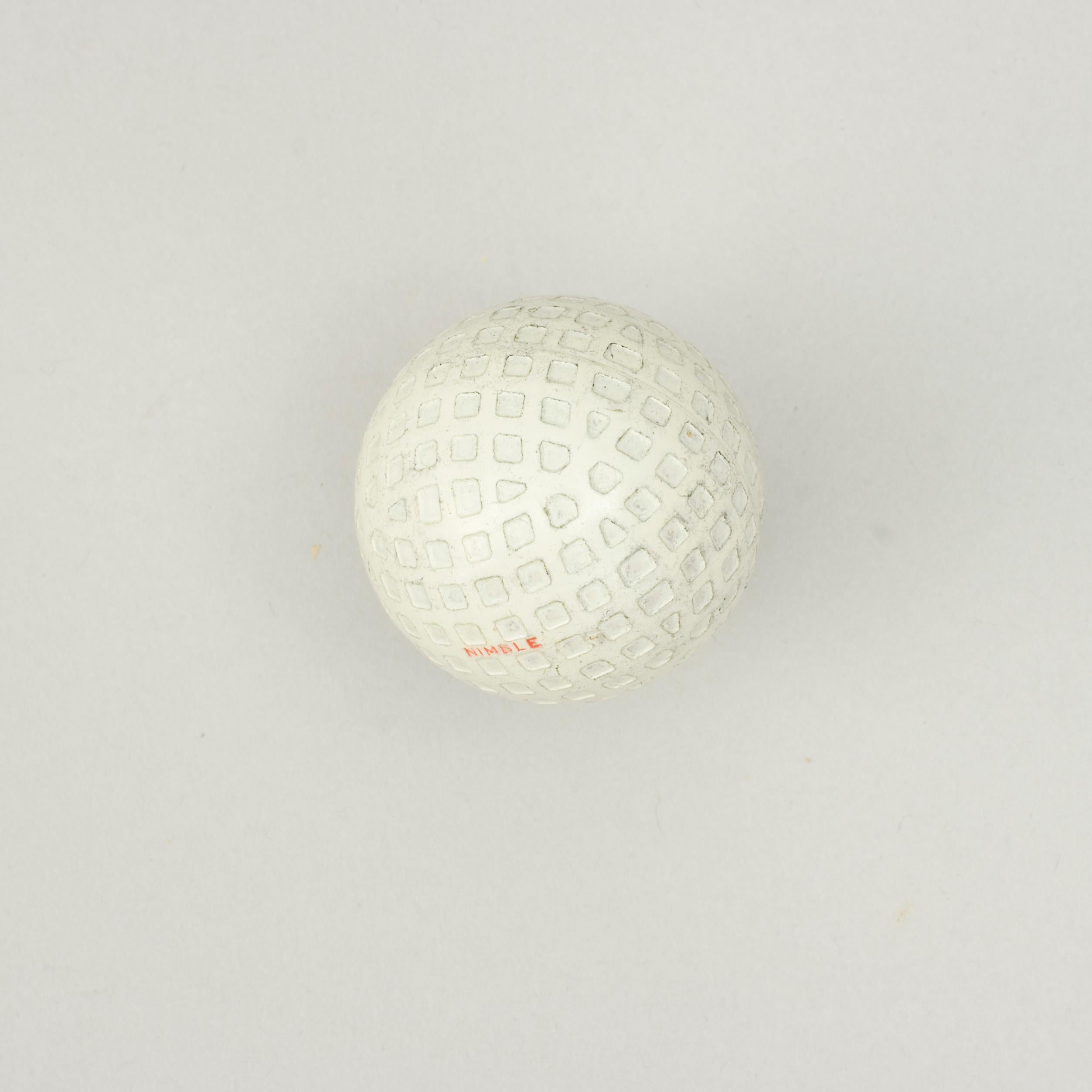Vintage Mesh Pattern, Nimble Golf Ball, by Spalding 1
