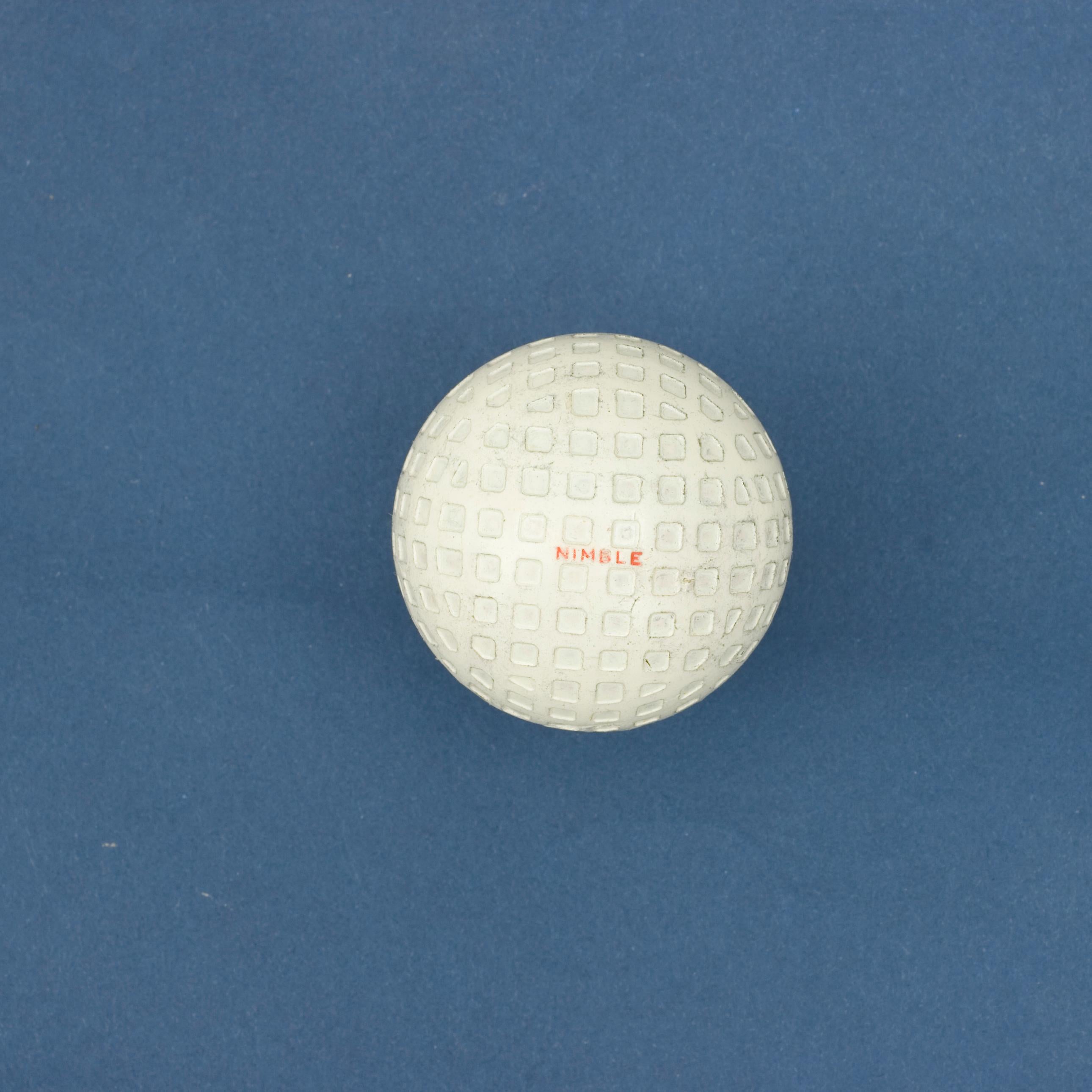 Vintage Mesh Pattern, Nimble Golf Ball, by Spalding 2