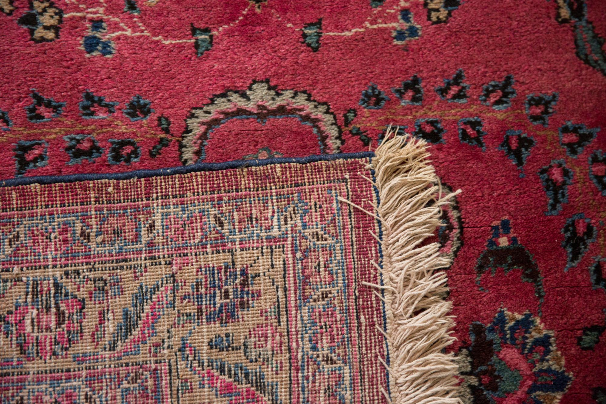 Vintage Meshed Rug Runner For Sale 3