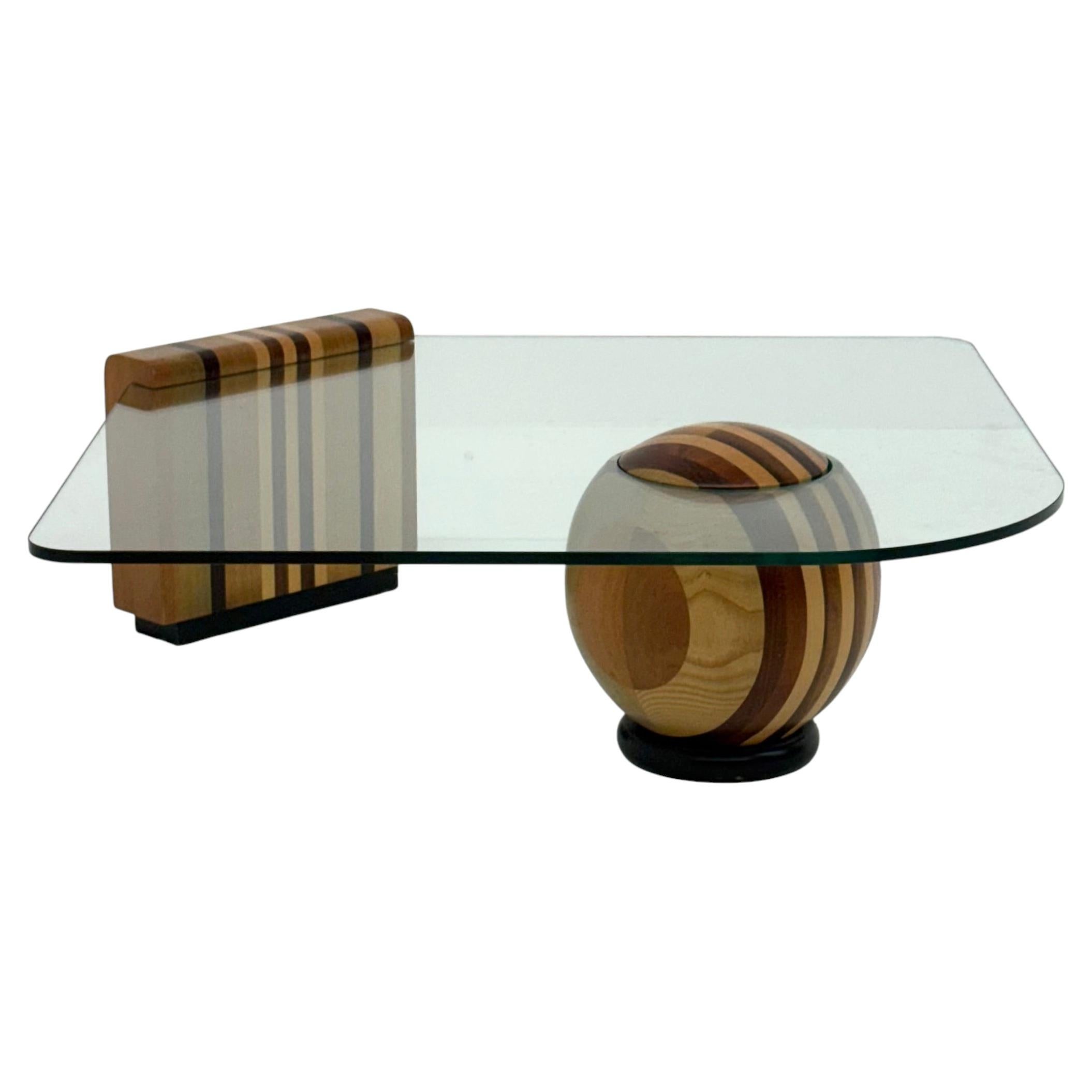 Mesa de centro «Metafora» de estilo vintage, diseñada por Massimo and Lella Vignelli para Casigliani