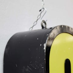 Vintage Metal Advertising Sign with Light, Mid-Century Modern, UK