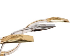 Vintage Metal and Acylic "Cobra" Style Desk or Table Lamps