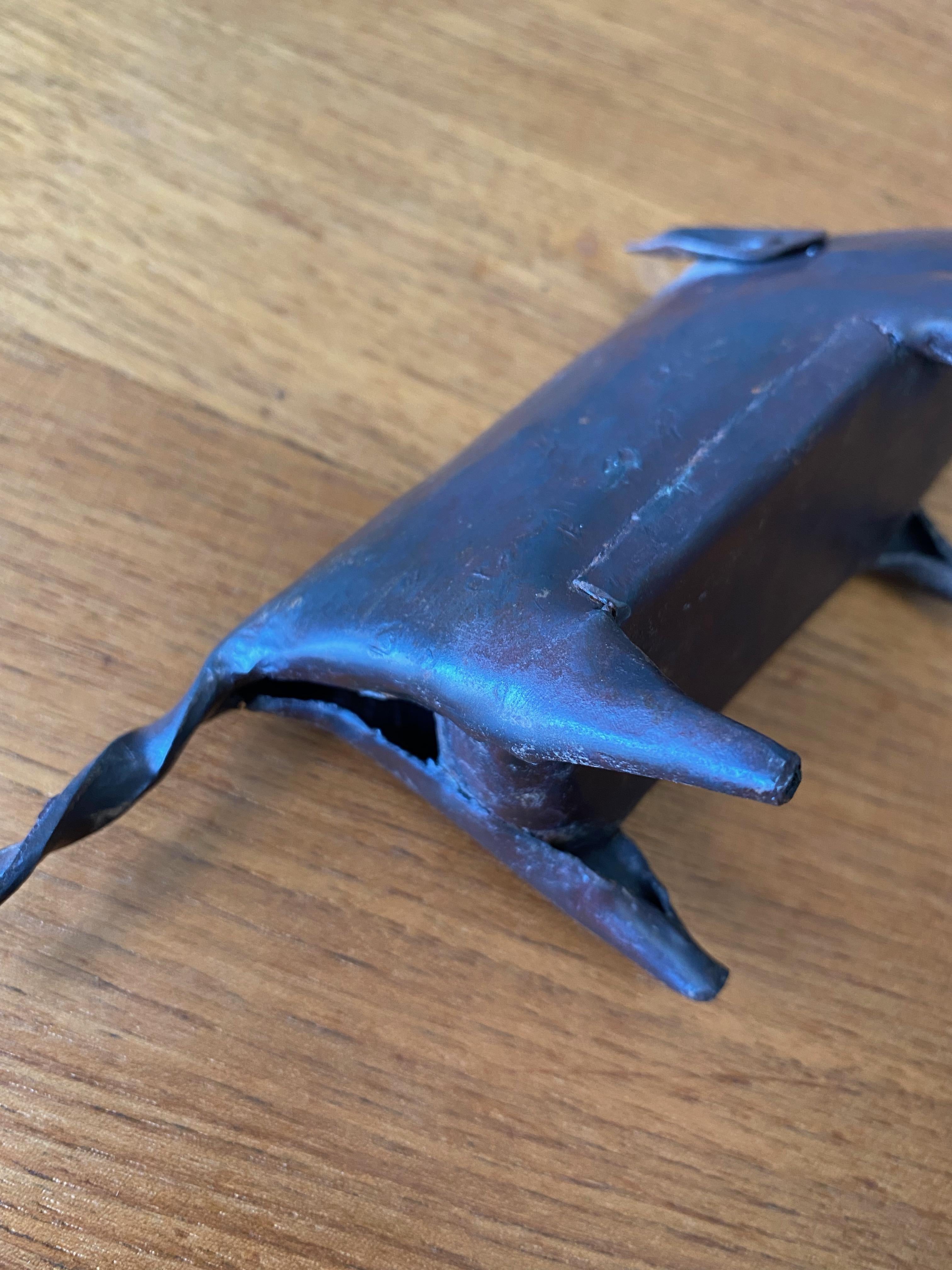 Late 20th Century Vintage Metal Animal Sculpture For Sale