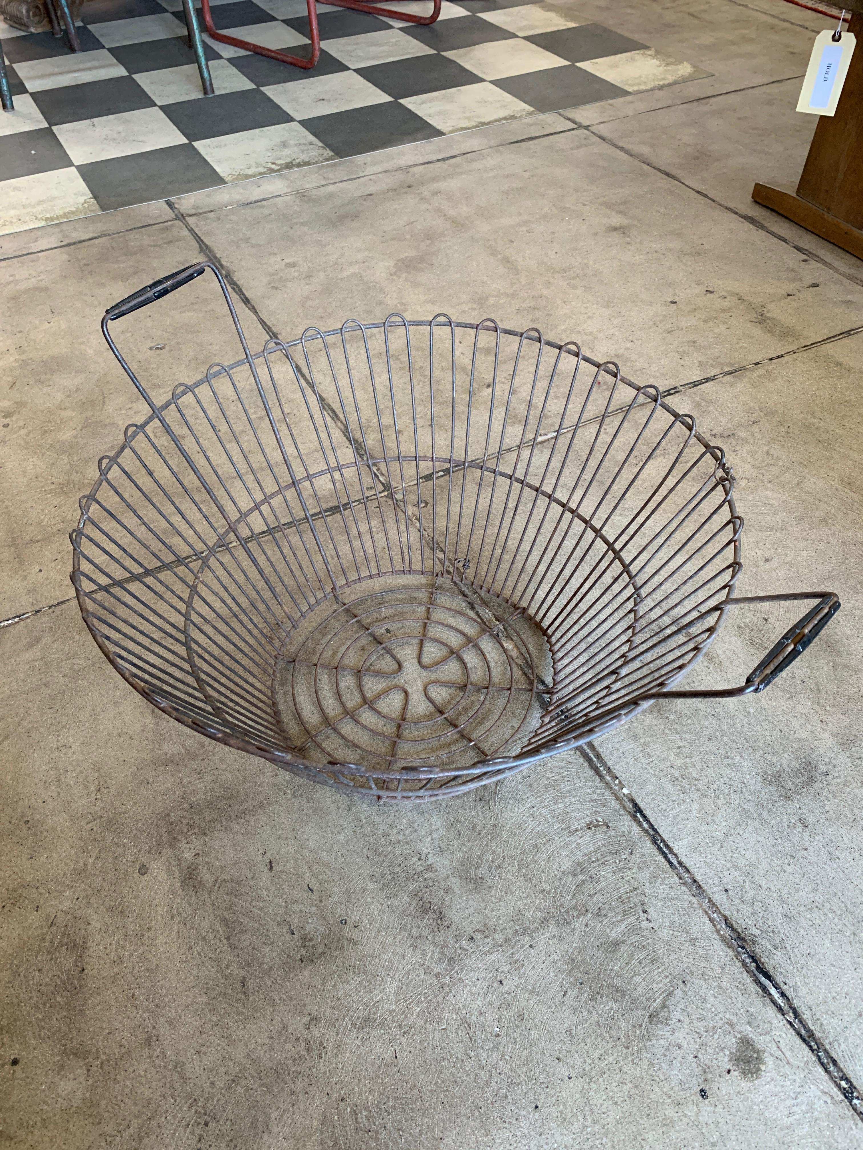 Vintage Metal Baskets In Fair Condition In Los Angeles, CA