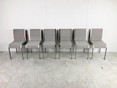 Vintage Metal Belgian Dining Chairs, 1990s