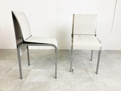 Vintage Metal Belgian Dining Chairs, 1990s