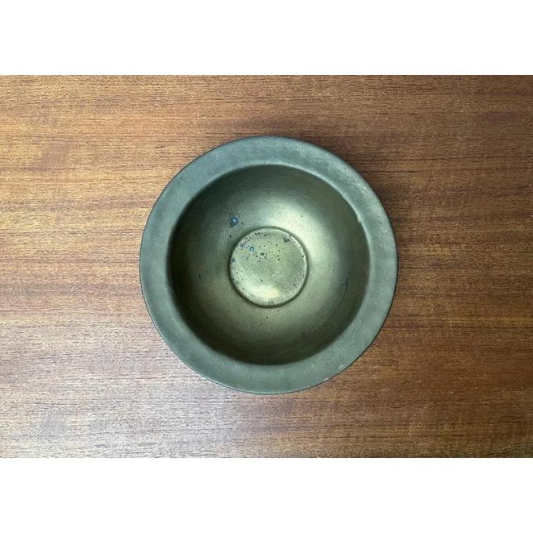 Vintage Metal Bowl from Scandia Present, 1970s In Excellent Condition For Sale In Hamburg, DE