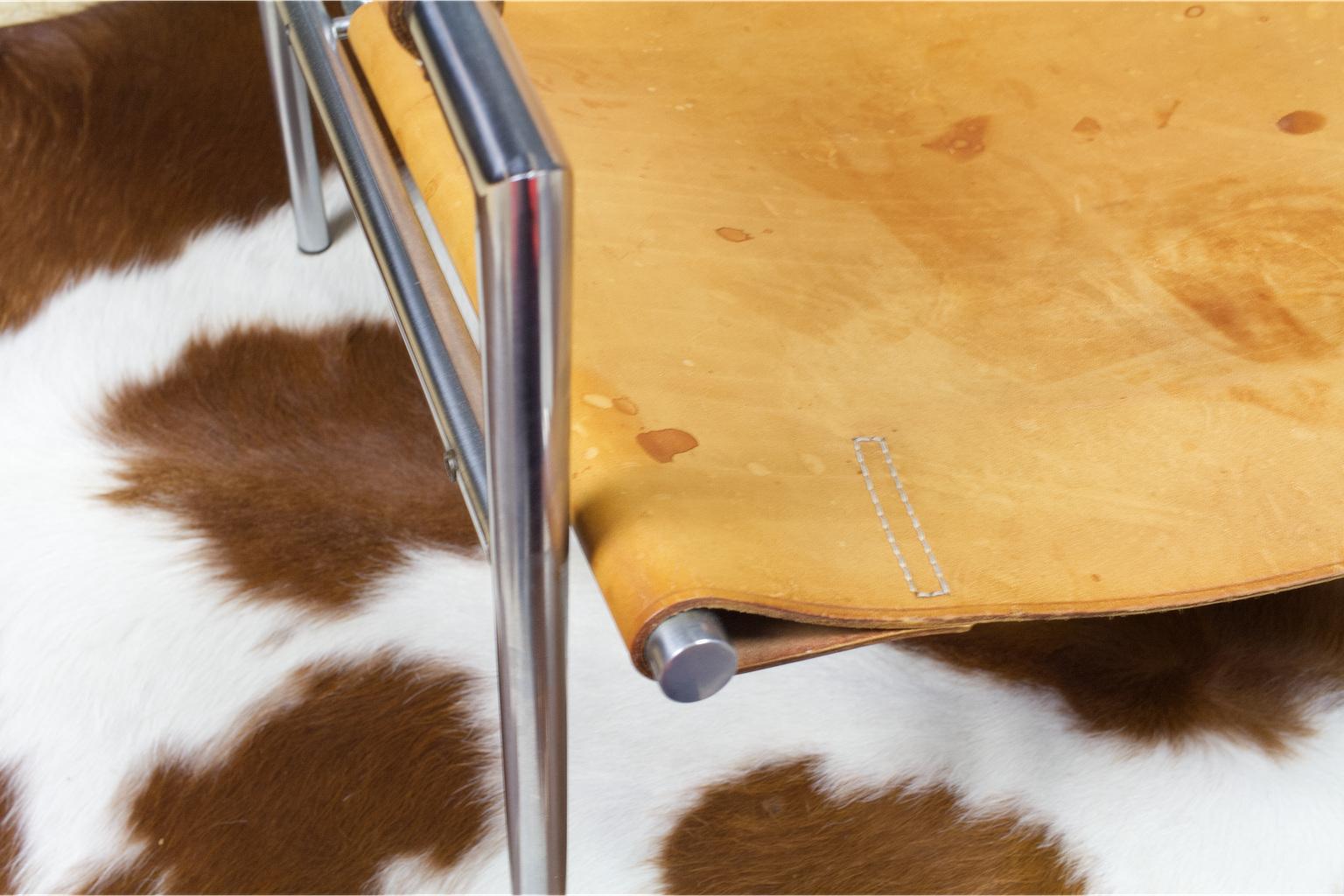 Vintage Metal, Brown Saddle Leather Lounge Chair Sz02 by Martin Visser Spectrum 3