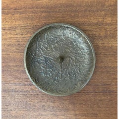 Vintage Metal Brutalist Candleholder