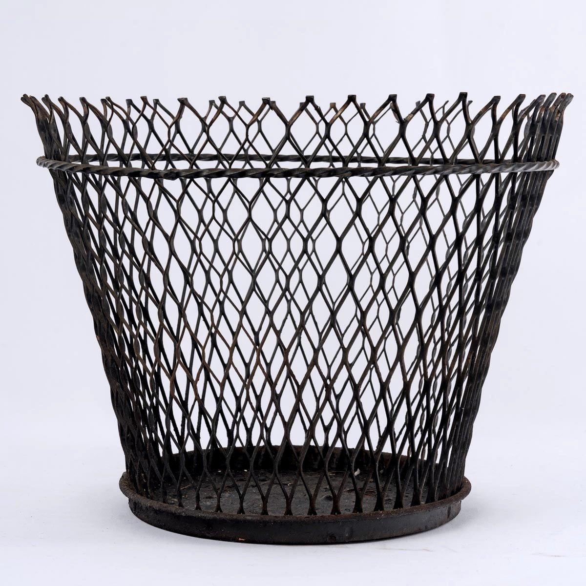 Other Vintage Metal Cache Pot - Designer: Matthieu Matégot - Period: 20th For Sale