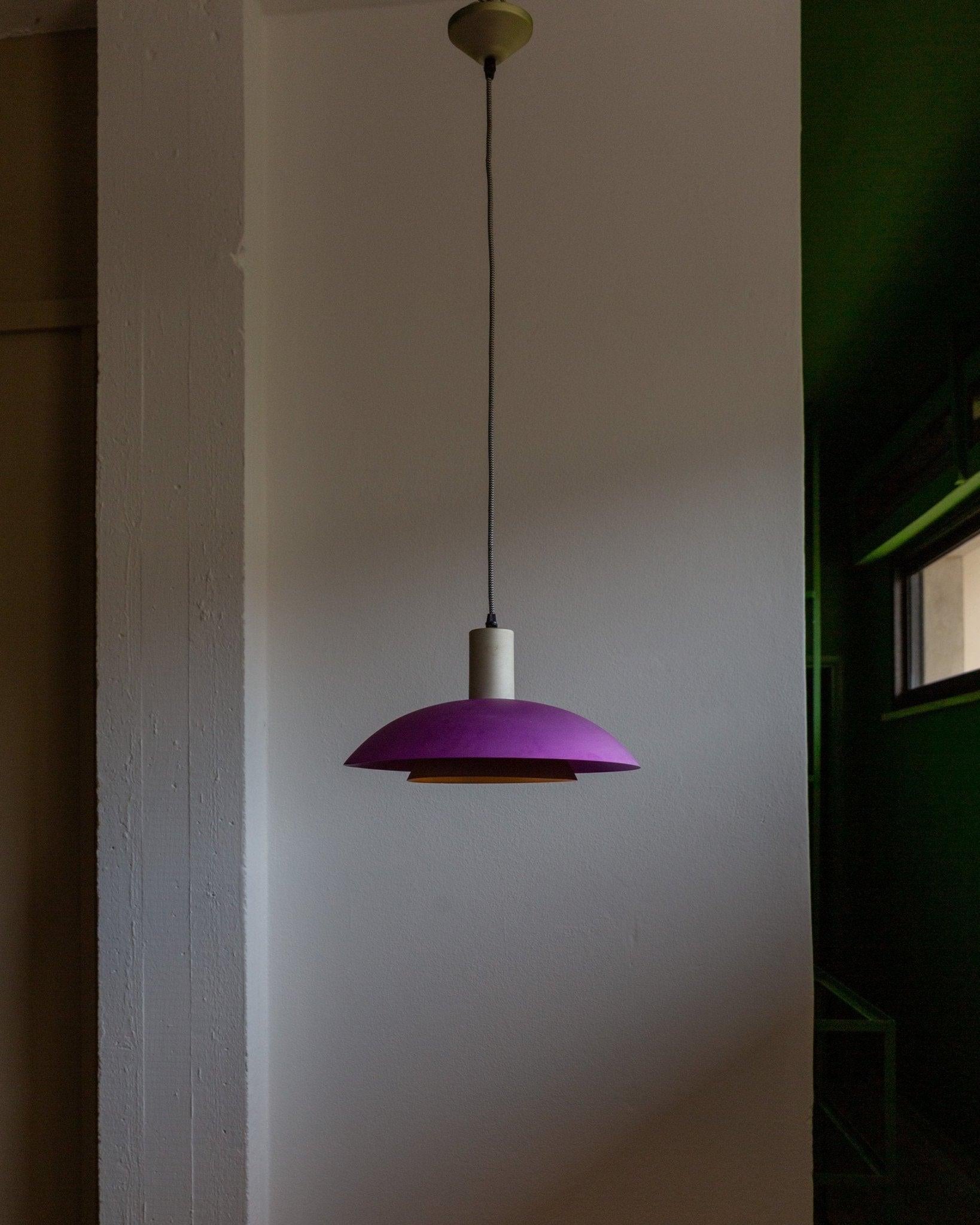Metallo Lampada da soffitto in metallo vintage stile Memphis postmoderno, anni '80 in vendita