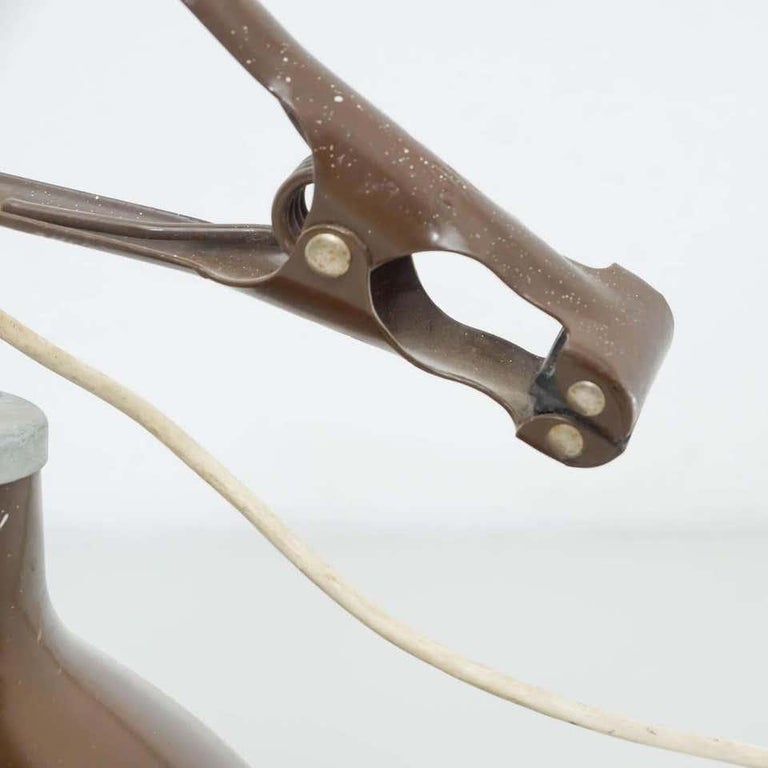 Vintage Metal Clamp Lamp, circa 1940 For Sale at 1stDibs