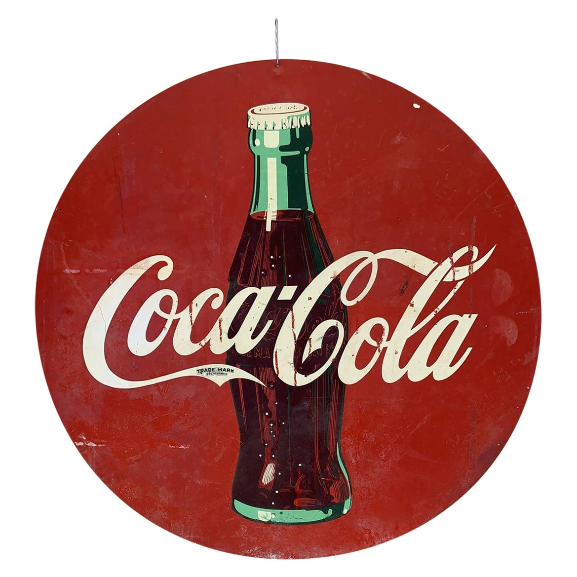 Insegna da parete Coca-Cola in metallo vintage