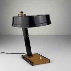 Vintage metal desk lamp by Oscar Torlasco, Italy 1950s