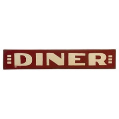 Vintage Metal "Diner" Sign by Mummert