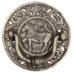Vintage Metal Door Knocker with Figural Horse