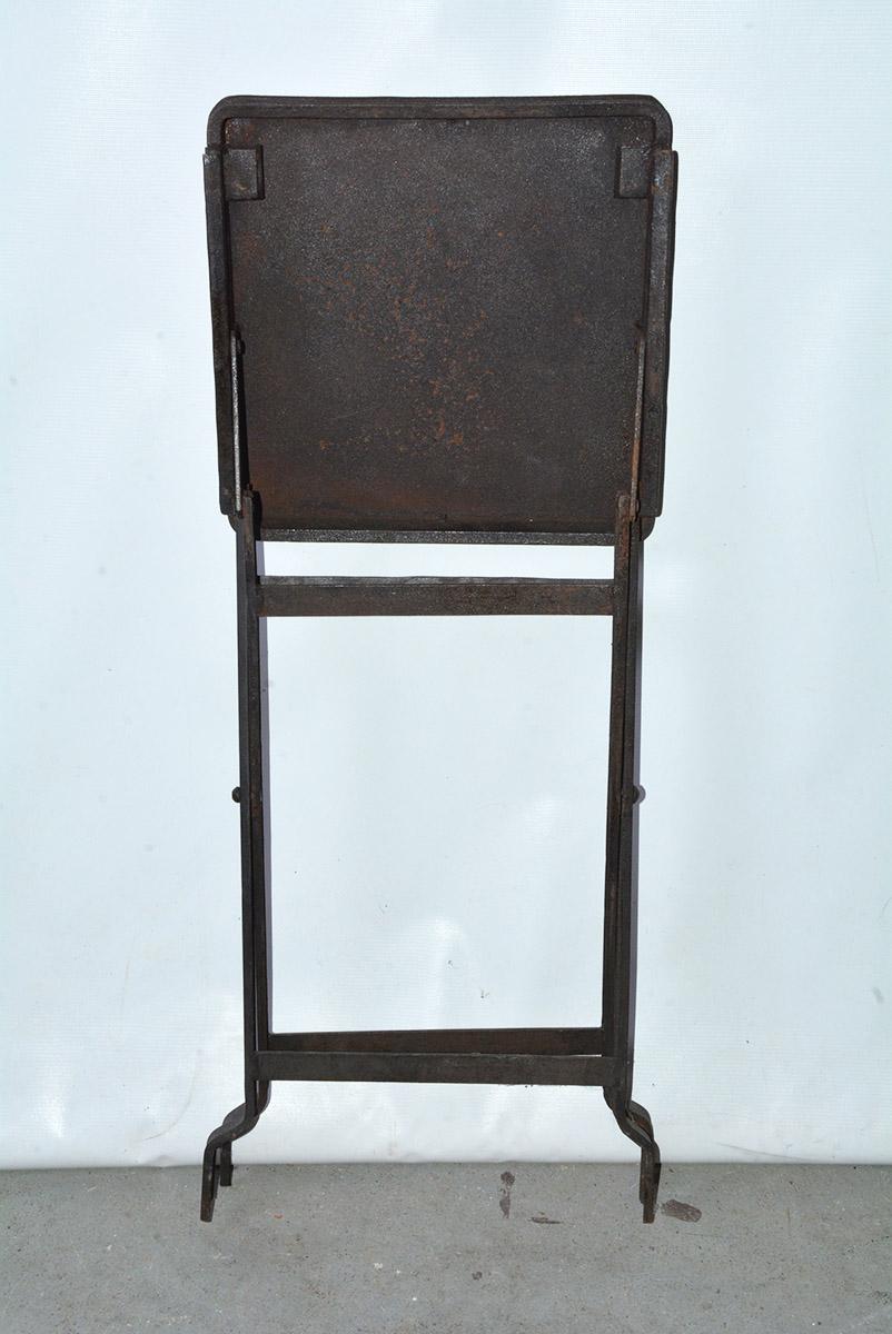 Vintage Metal Folding Stool In Good Condition For Sale In Sheffield, MA