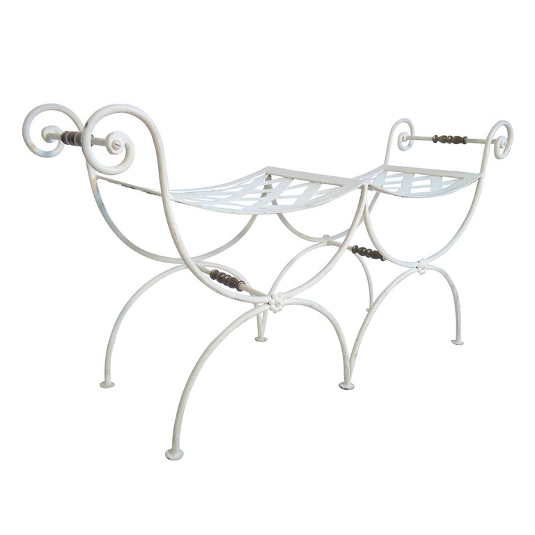 Vintage Metal Garden Bench For Sale at 1stDibs vintage metal bench