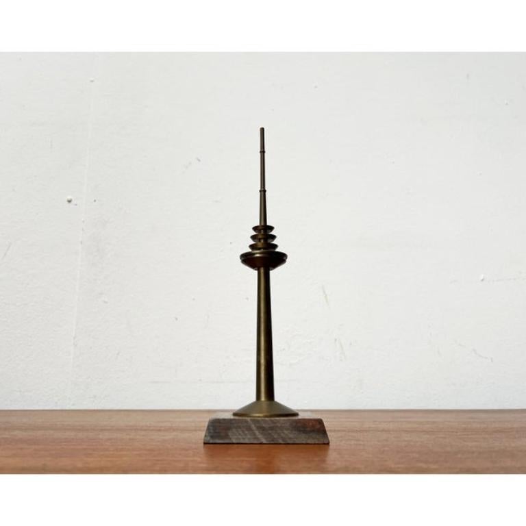 Vintage Metal Hamburg Telemichel TV Tower Model, 1970s For Sale 6