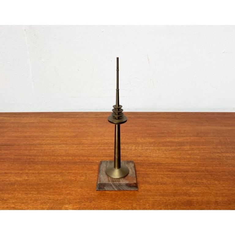 20th Century Vintage Metal Hamburg Telemichel TV Tower Model, 1970s For Sale
