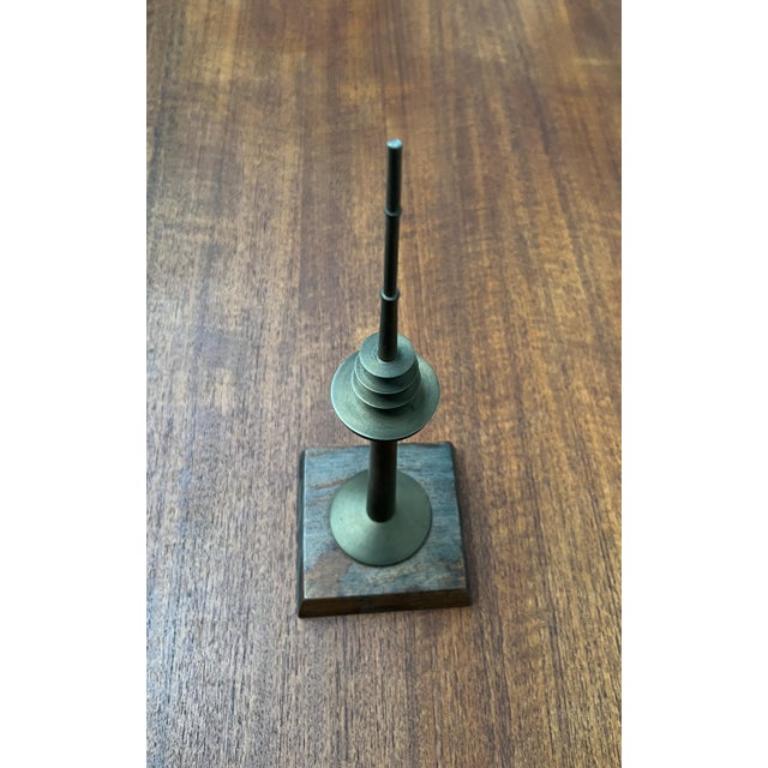 Vintage Metal Hamburg Telemichel TV Tower Model, 1970s For Sale 2
