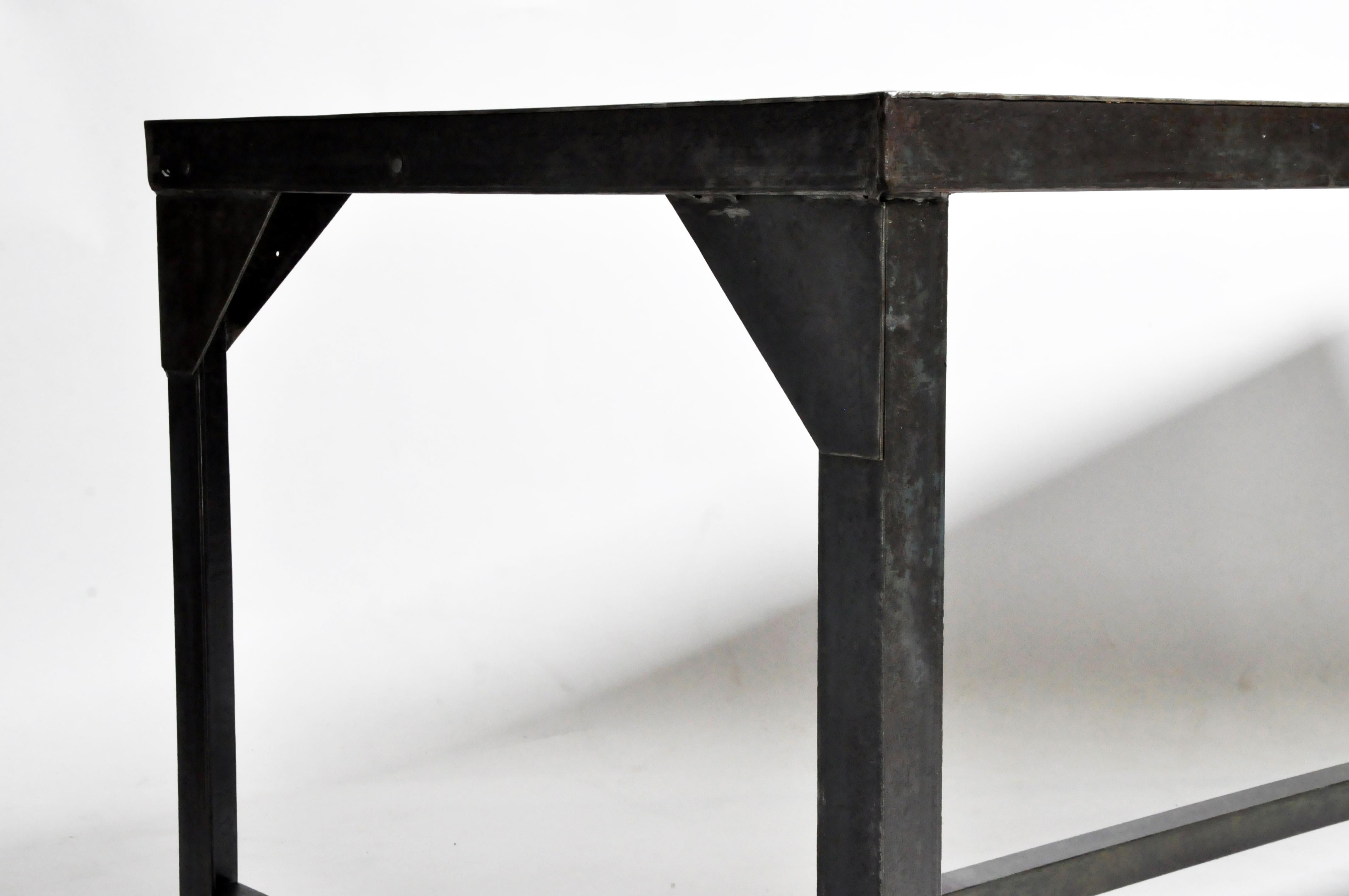 Vintage Metal Industrial Welder's Table 1
