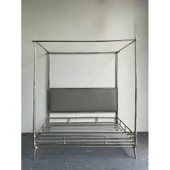 Vintage Metal King Canopy Bed Frame