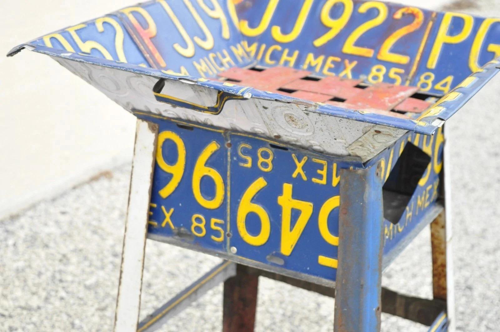 Placa de matrícula vintage de metal Mesa auxiliar Placas de coches mexicanos Desconocido en venta
