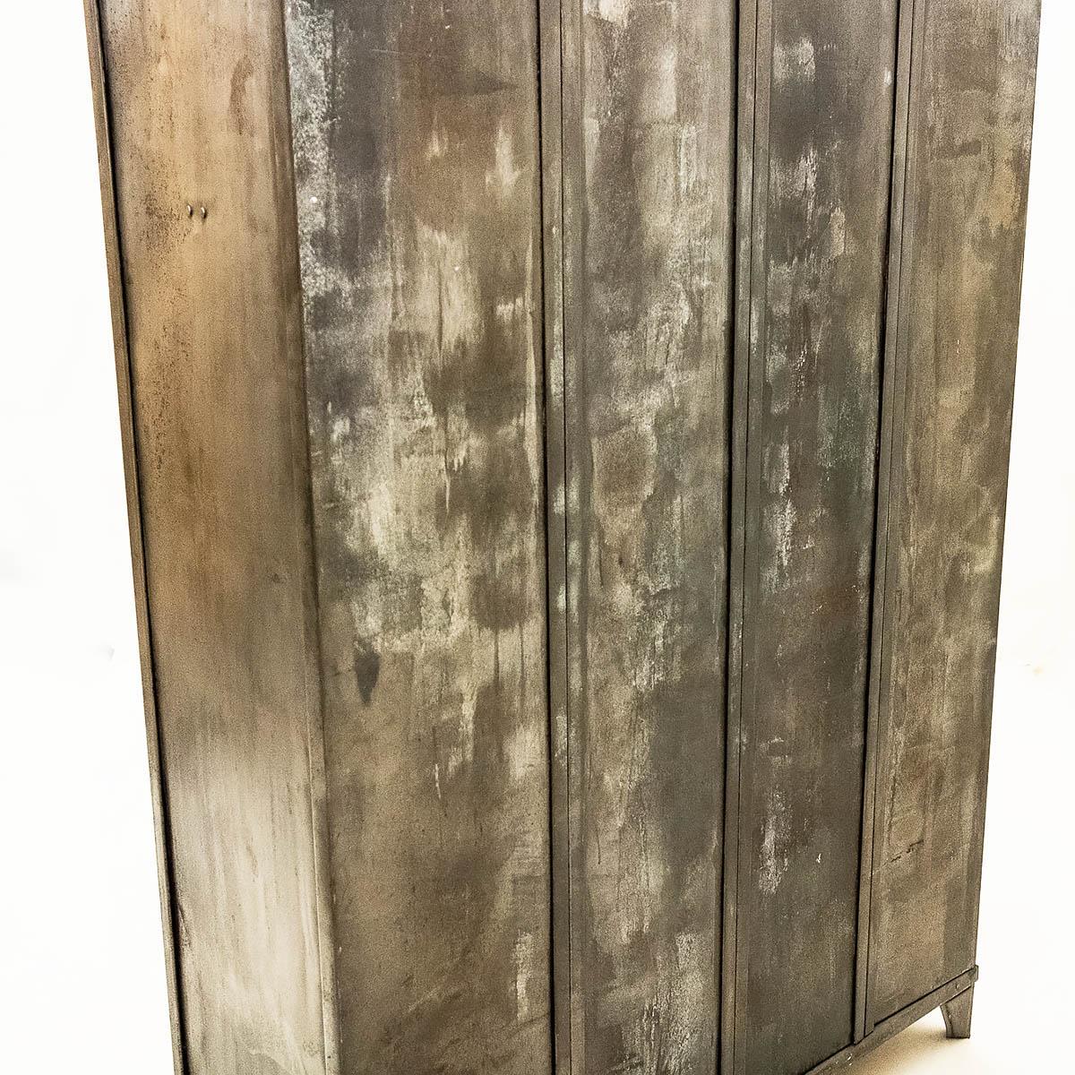 French Vintage Metal Lockers, 1930s