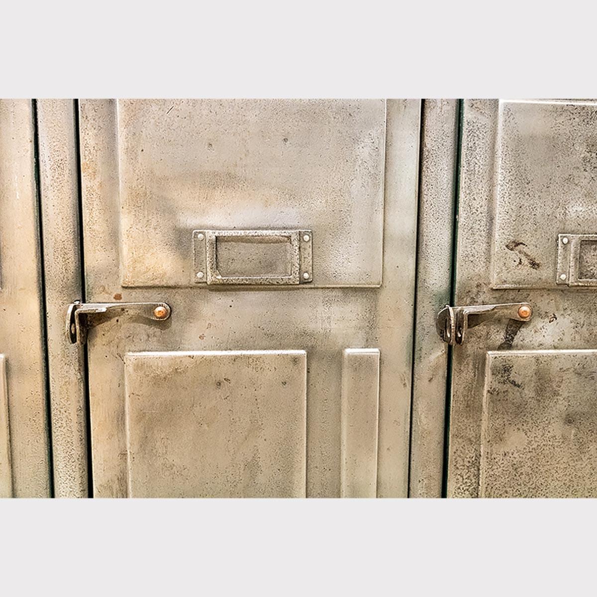 20th Century Vintage Metal Lockers, 1930s