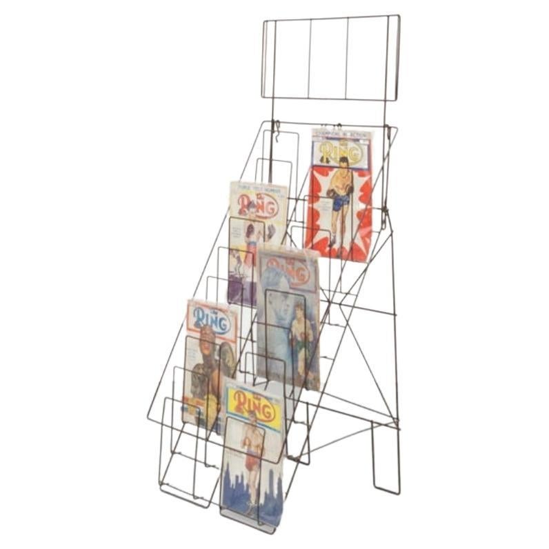 Vintage Metal Magazine Display, circa 1950 For Sale at 1stDibs