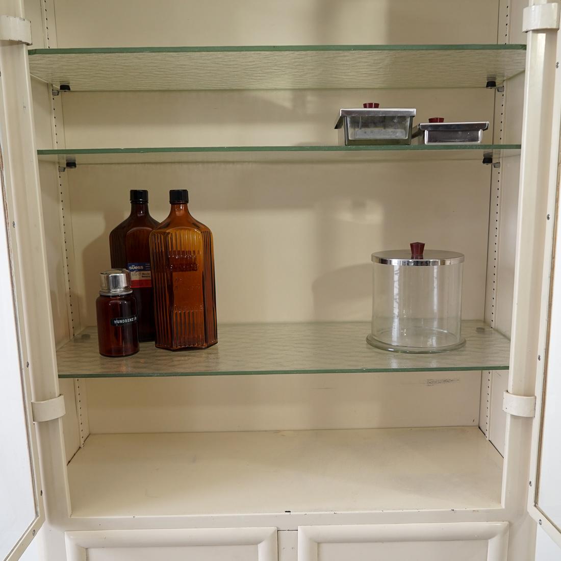 Swiss Vintage Metal Medicine Cabinet