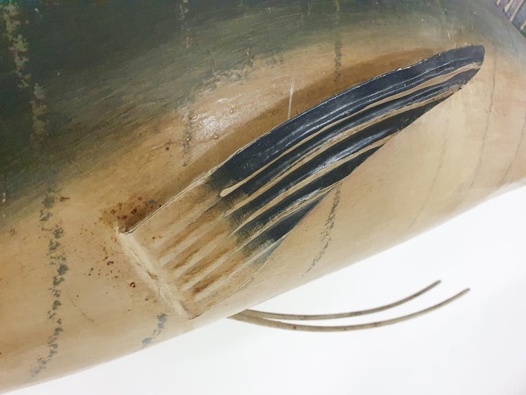Large Vintage Metal Merlin or Sailfish Decorative Fish Sculpture For ... - Metal Fish Decorative Bowl Review
