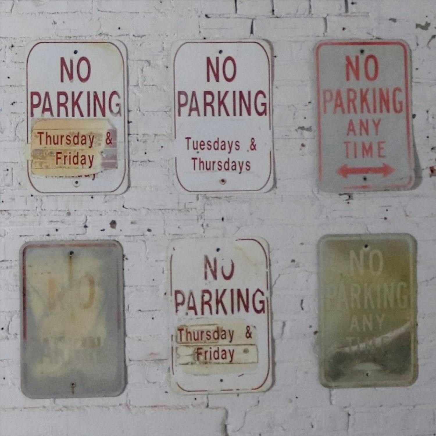 Vintage Metal No Parking Signs 3