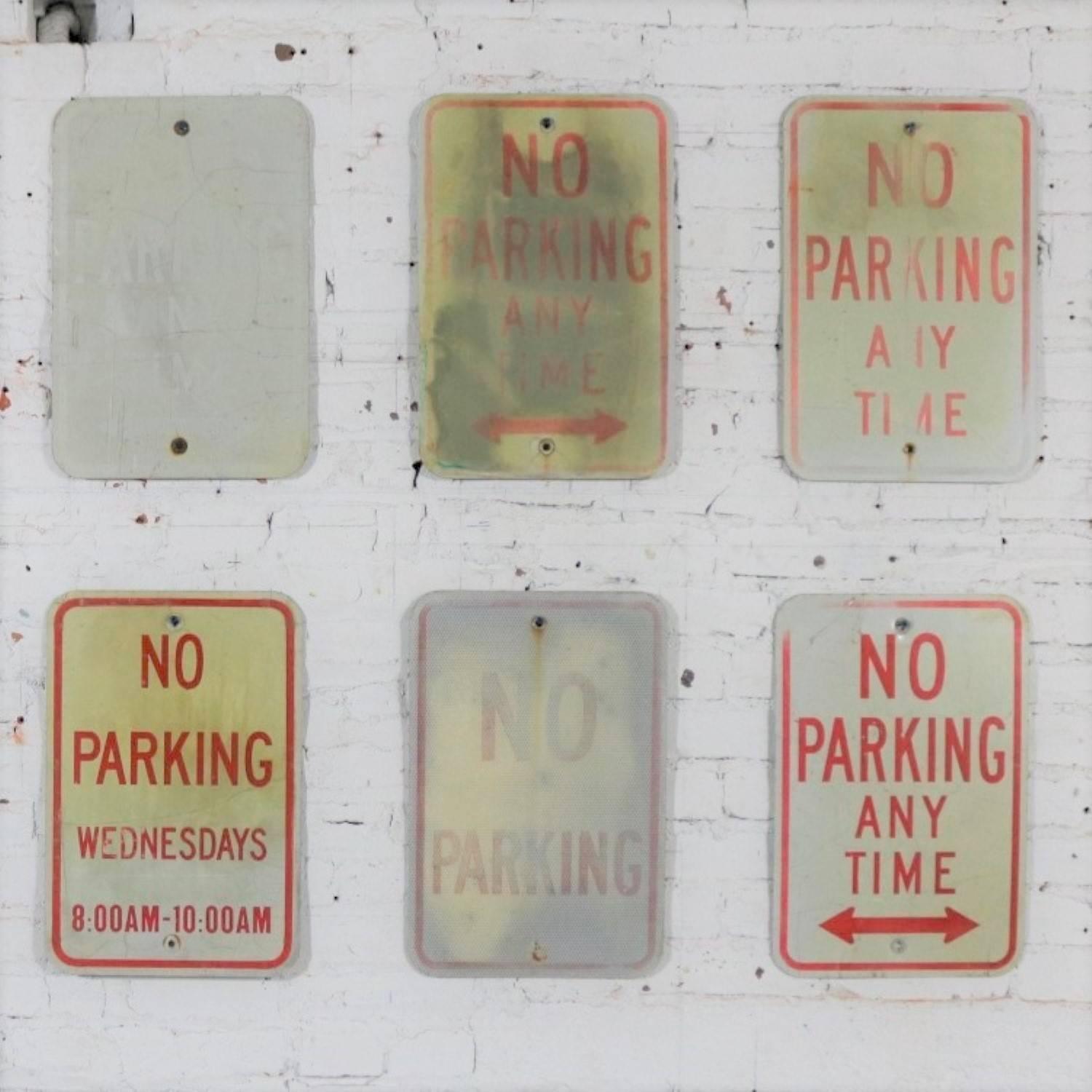 Vintage Metal No Parking Signs 4