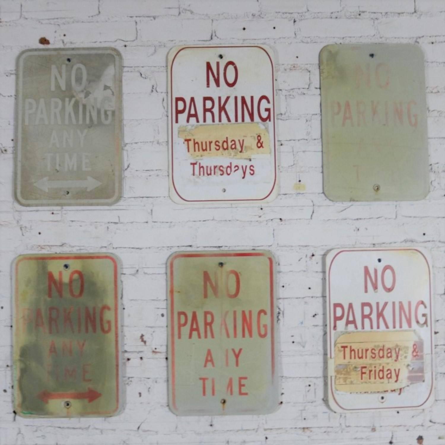 Vintage Metal No Parking Signs 5