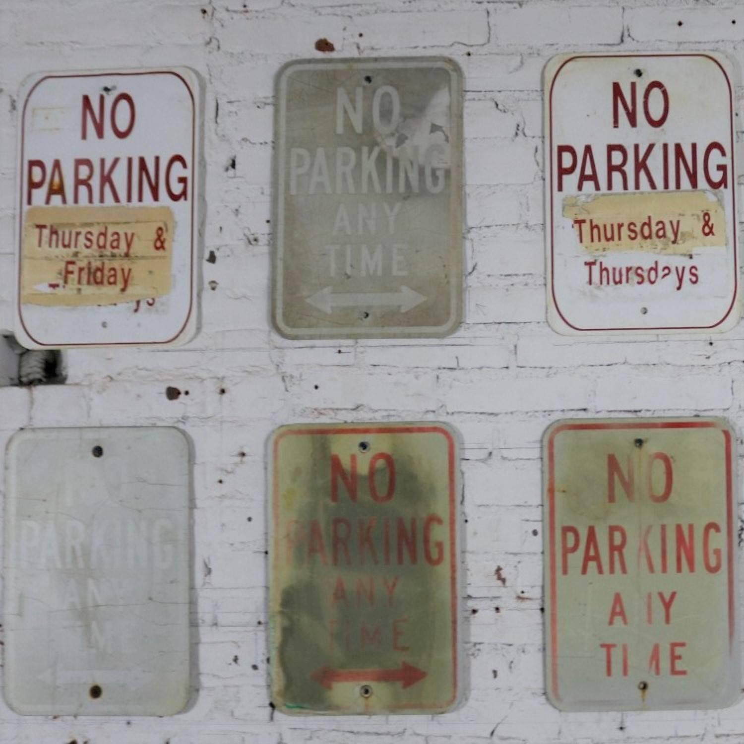 Vintage Metal No Parking Signs 6