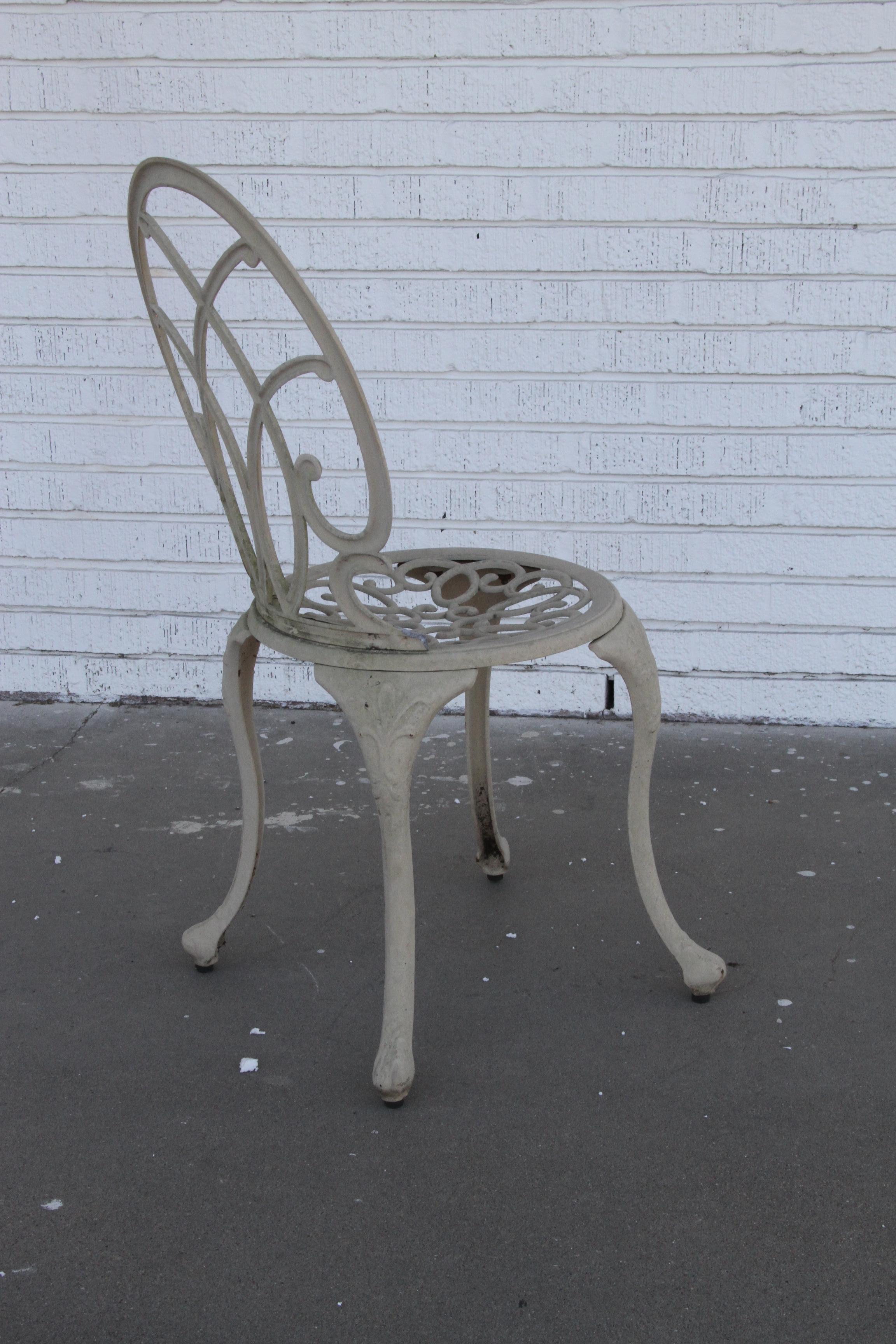 vintage metal bistro set