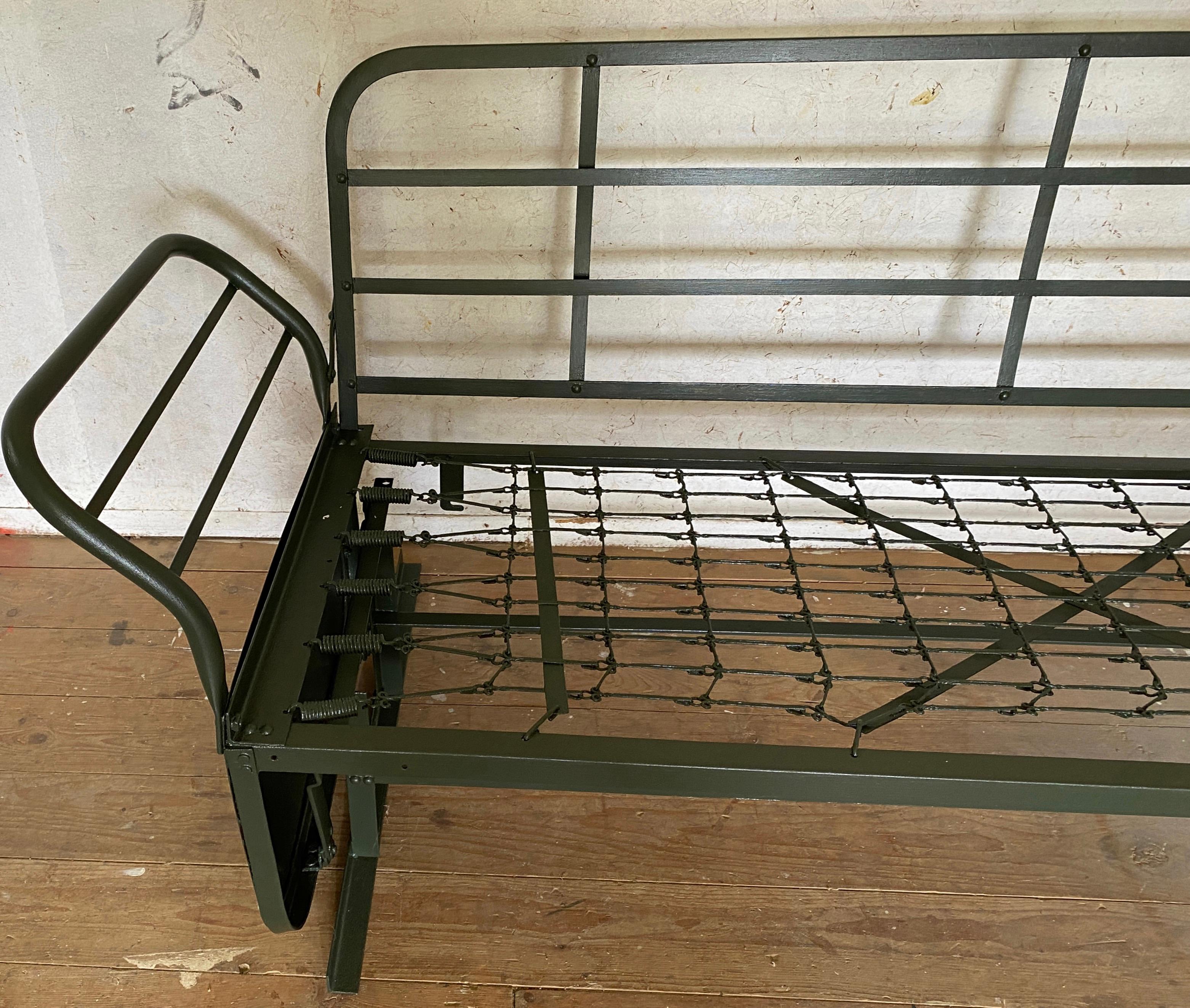 vintage metal outdoor couch