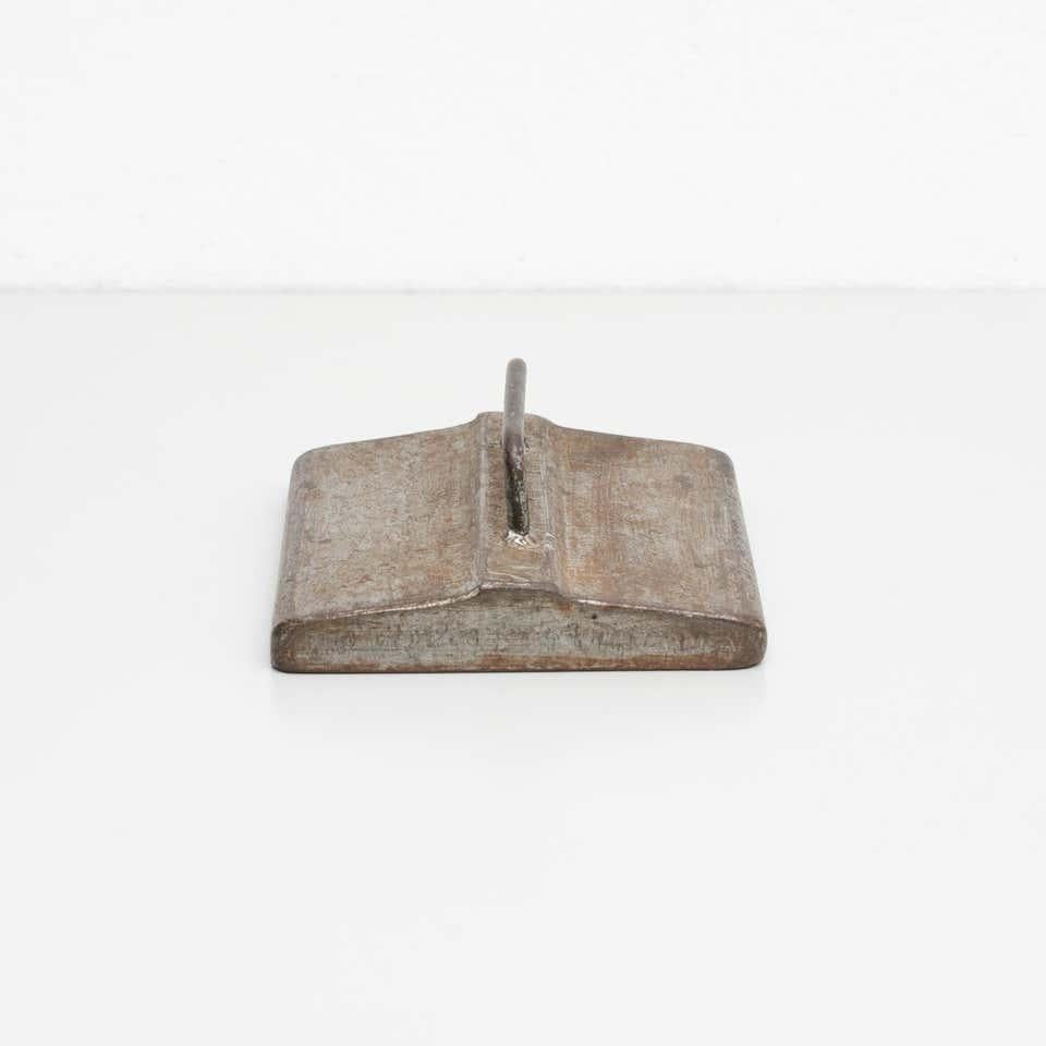 Spanish Vintage Metal Printing Press Tool, Spain, circa 1970 – Original Condition For Sale