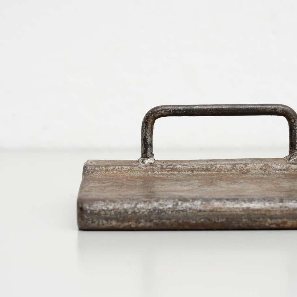Vintage Metal Printing Press Tool, Spain, circa 1970 – Original Condition For Sale 2