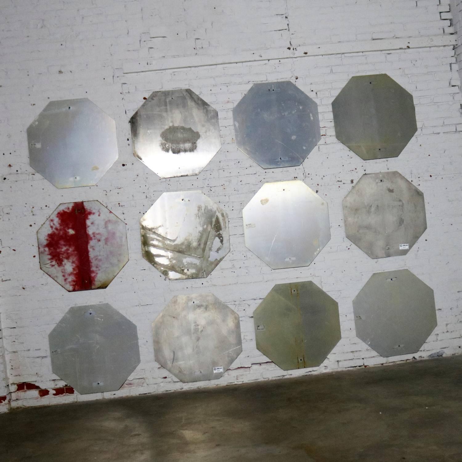 Industrial Vintage Metal Stop Signs