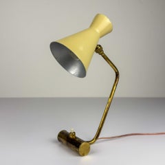 Vintage Metal Table Lamp by Stilnovo, Italy, Mid-Century Modern, 1950s