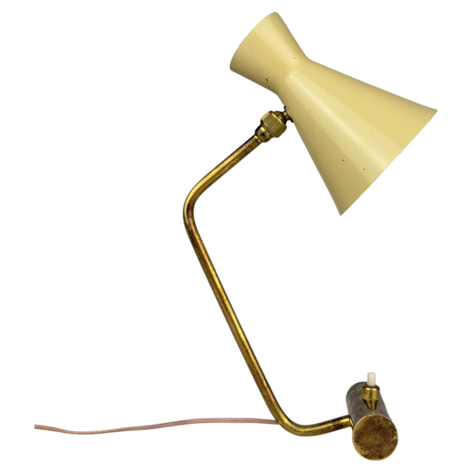 Vintage metal table lamp by Stilnovo, Italy 1950s