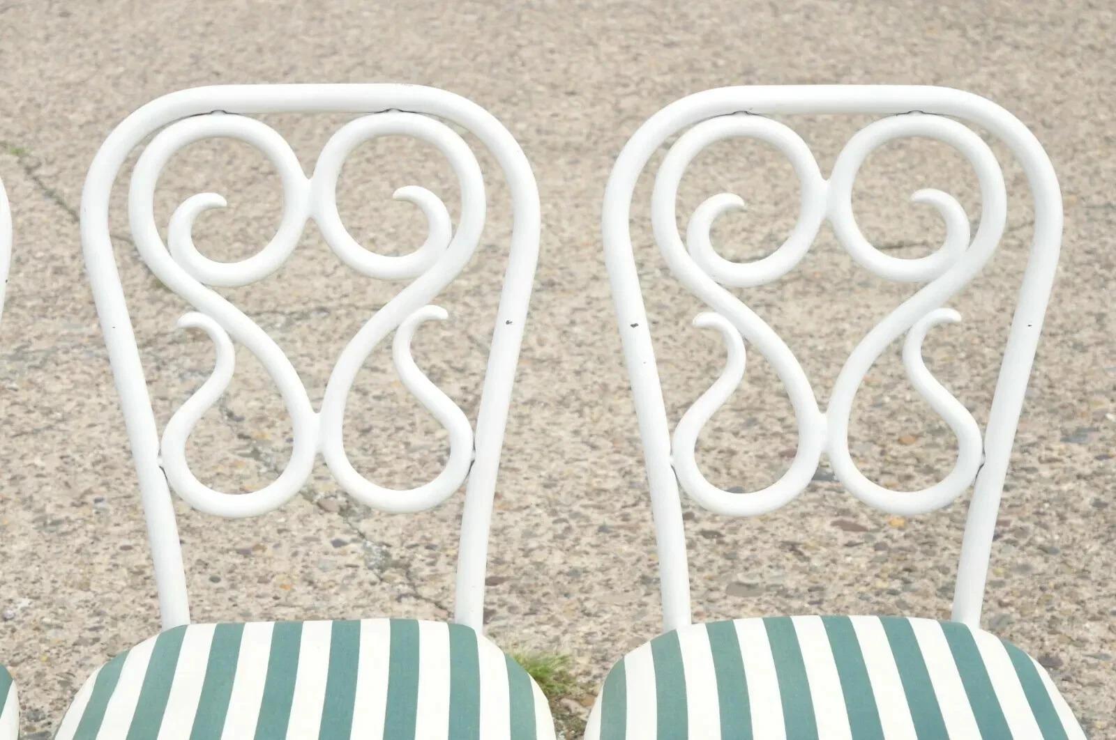 Altro Sedie da pranzo Bistro in stile austriaco Thonet in metallo vintage - Set di 4 in vendita