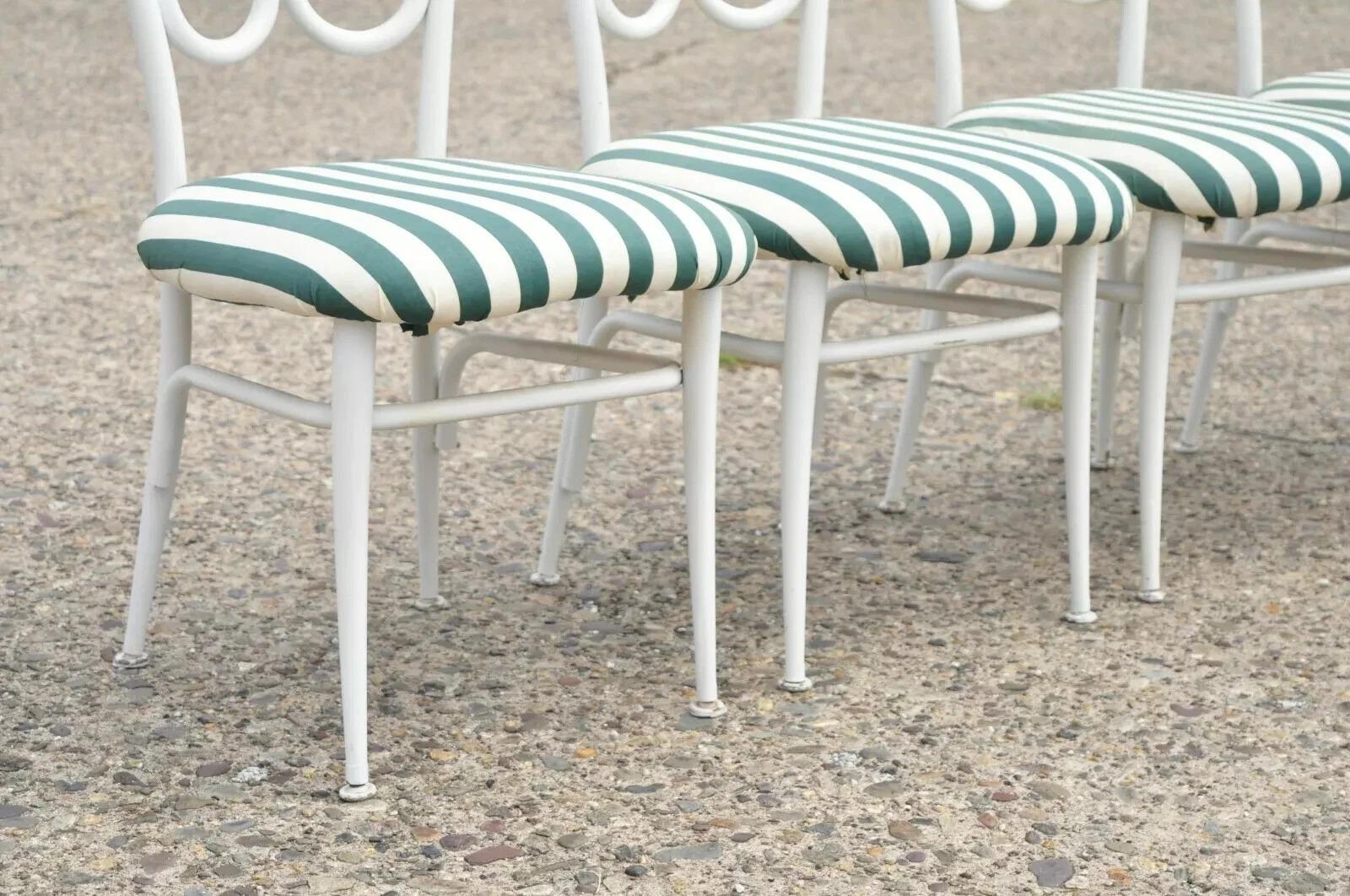Sconosciuto Sedie da pranzo Bistro in stile austriaco Thonet in metallo vintage - Set di 4 in vendita