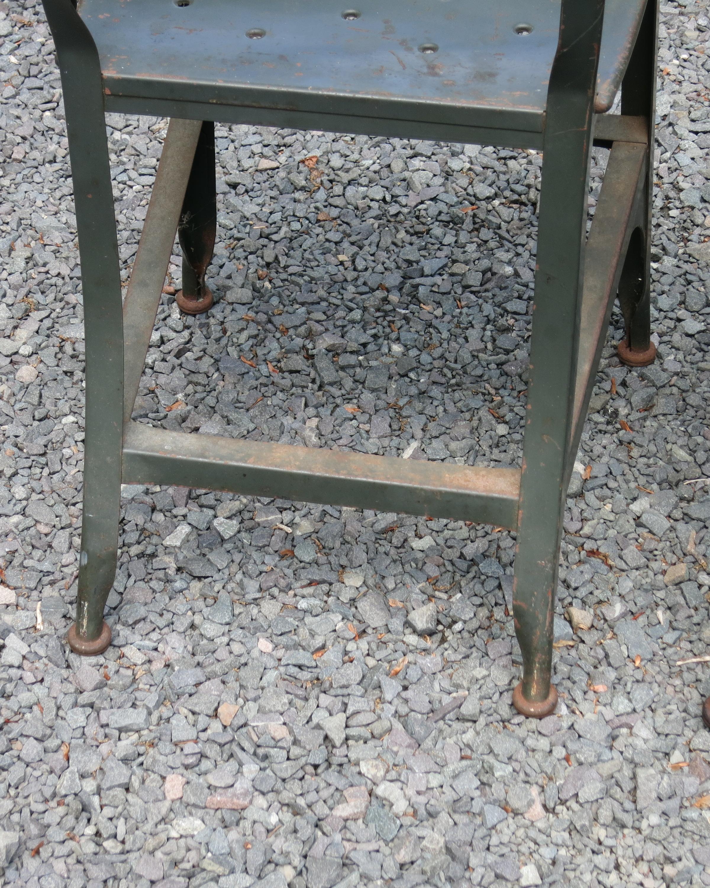 Vintage Metal Toledo Chairs 4 For Sale 4