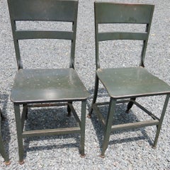 Vintage Metal Toledo Chairs 4