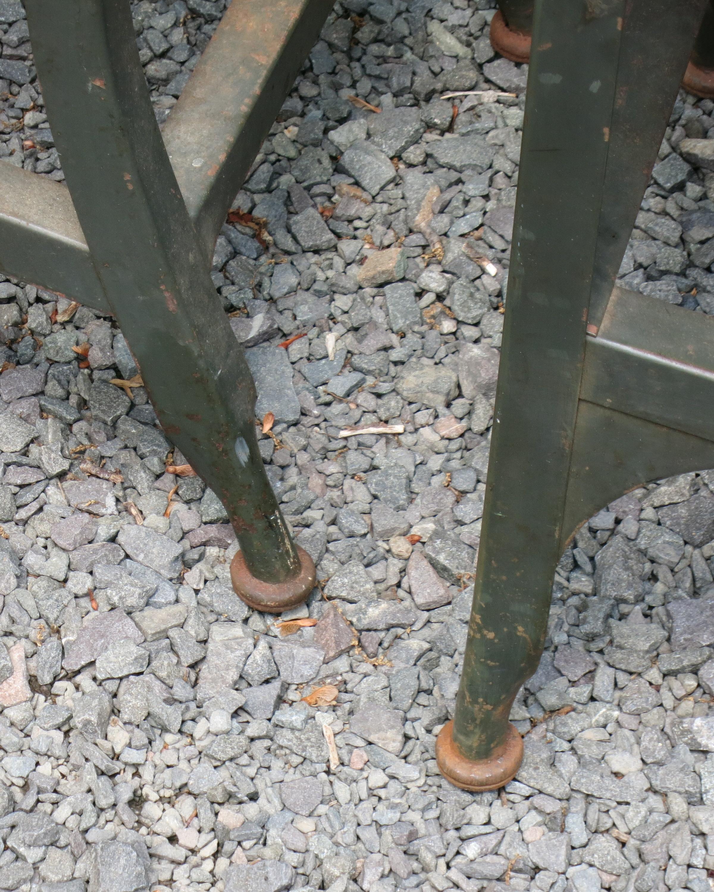 Iron Vintage Metal Toledo Chairs 4 For Sale