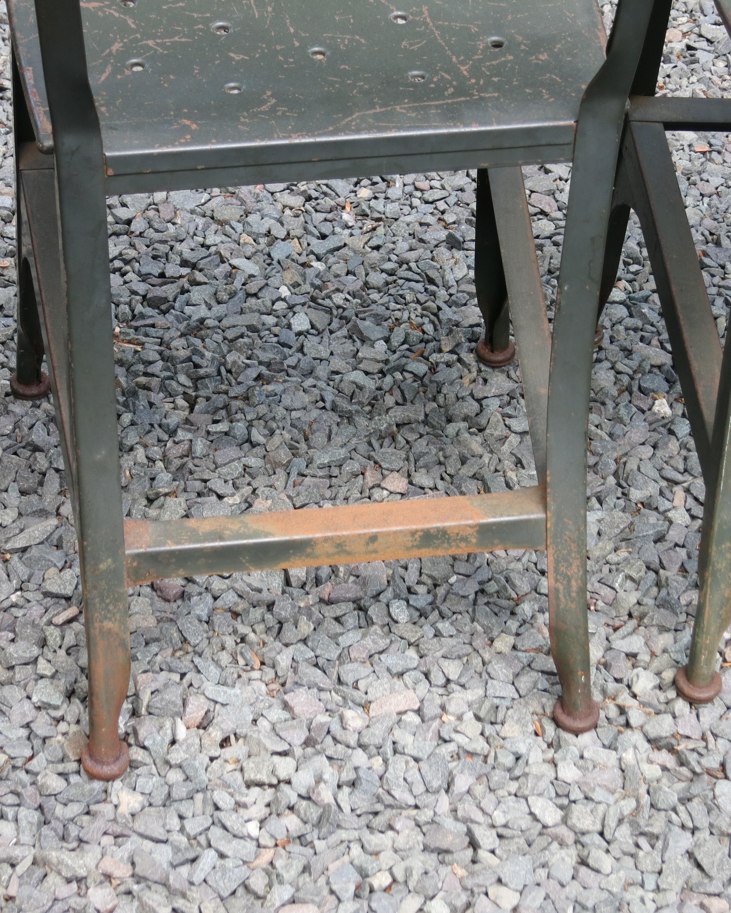 Vintage Metal Toledo Chairs 4 For Sale 2